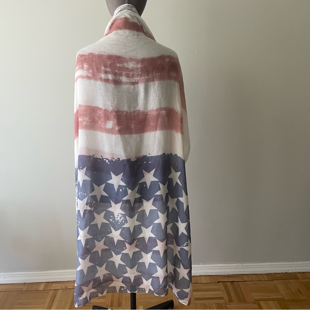 American flag large tube scarf
